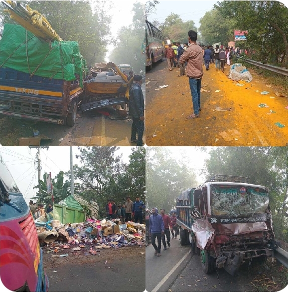 গোপালগঞ্জে ভয়াবহ সড়ক দুর্ঘটনায় নিহত ০১ আহত ২০ 4 img