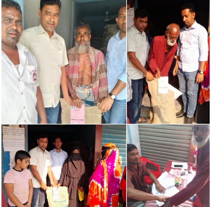 গফরগাঁওয়ে খাদ্য বান্ধব কর্মসূচির আওতায় ১৫ টাকা কেজি দরে চাল বিতরণ 4 img
