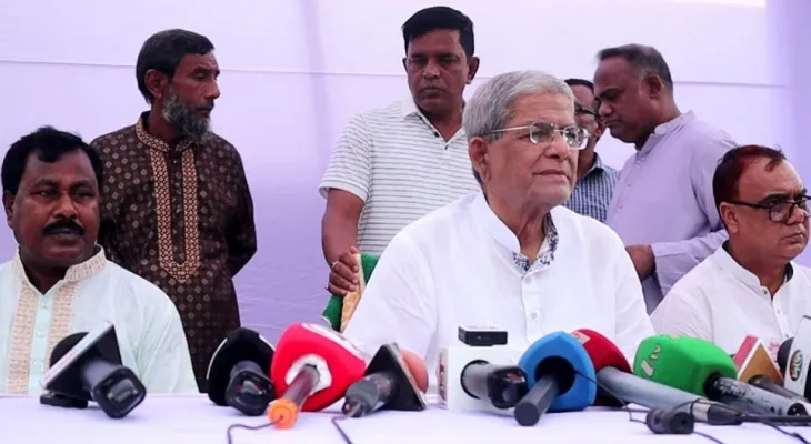 মানবিক করিডোর বিষয়ে রাজনৈতিক দলগুলোর সাথে আলোচনা করা উচিত ছিল: মির্জা ফখরুল 4 pic