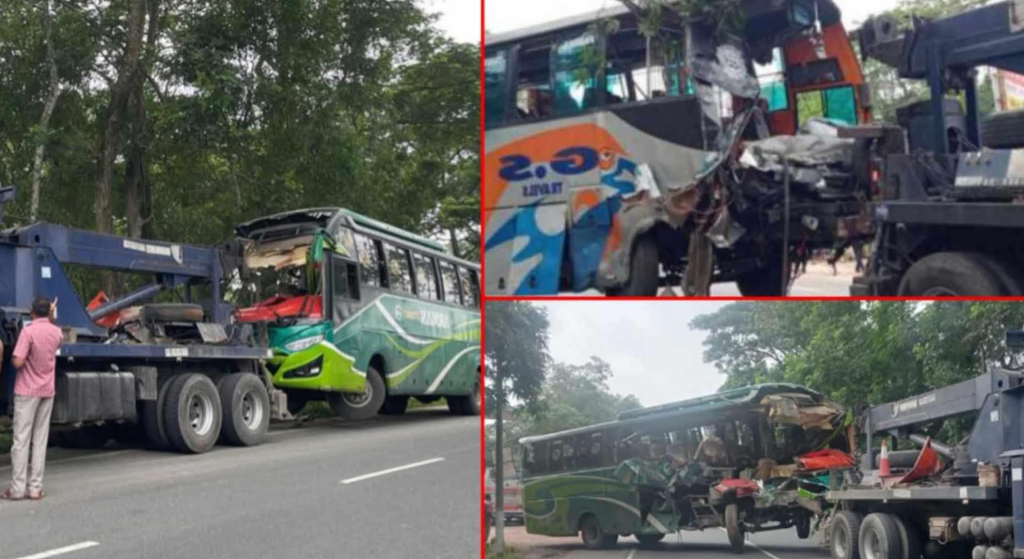গোপালগঞ্জে চতুর্মুখী সড়ক দুর্ঘটনায় হাইওয়ে পুলিশসহ নিহত ২, আহত ১৫ 4 img