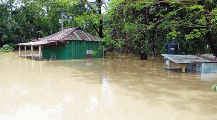 সিলেটের বিয়ানীবাজারে বন্যার শঙ্কা, ফুঁসছে সুরমা-কুশিয়ারা 4 img