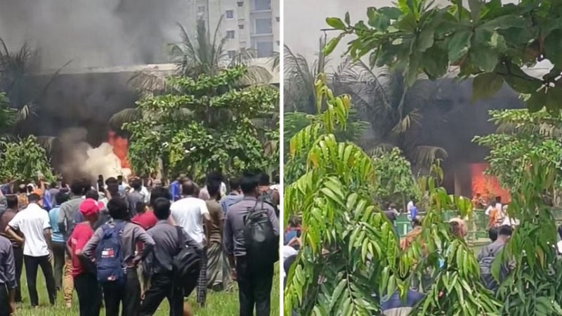 উত্তরা মাইলস্টোন কলেজে বিমান বাহিনীর প্রশিক্ষণ বিমান বিধ্বস্ত 4 img
