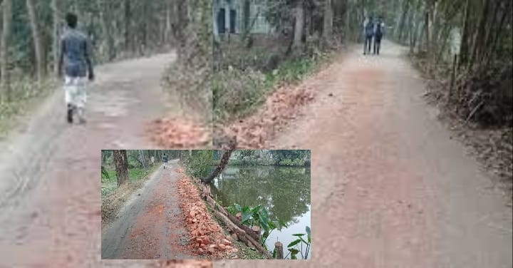 পীরগাছা-মহাস্তান সড়কে অবৈধ মাটি পরিবহণে রাস্তাঘাট ভেঙে, দুর্ঘটনার আশঙ্কা 4 img